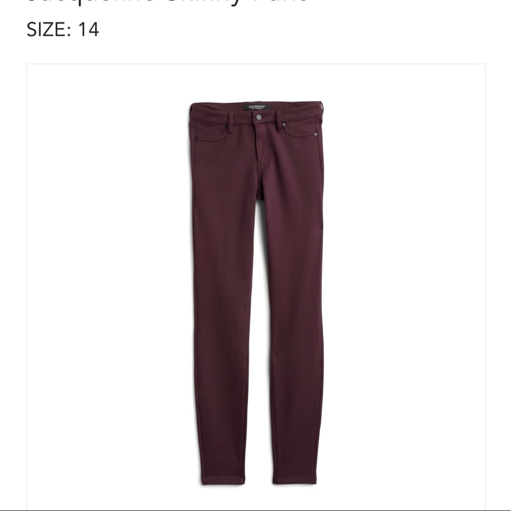 SF Liverpool Jacqueline Skinny Pants Purple